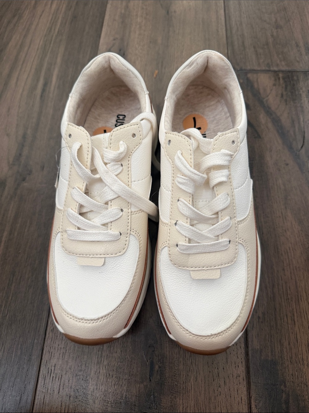 Women’s Cream & White Casual Sneakers